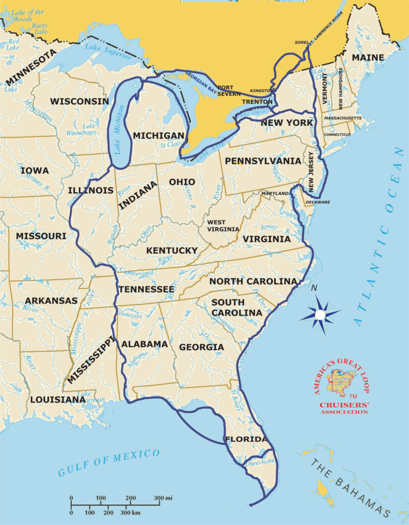 americas great loop map