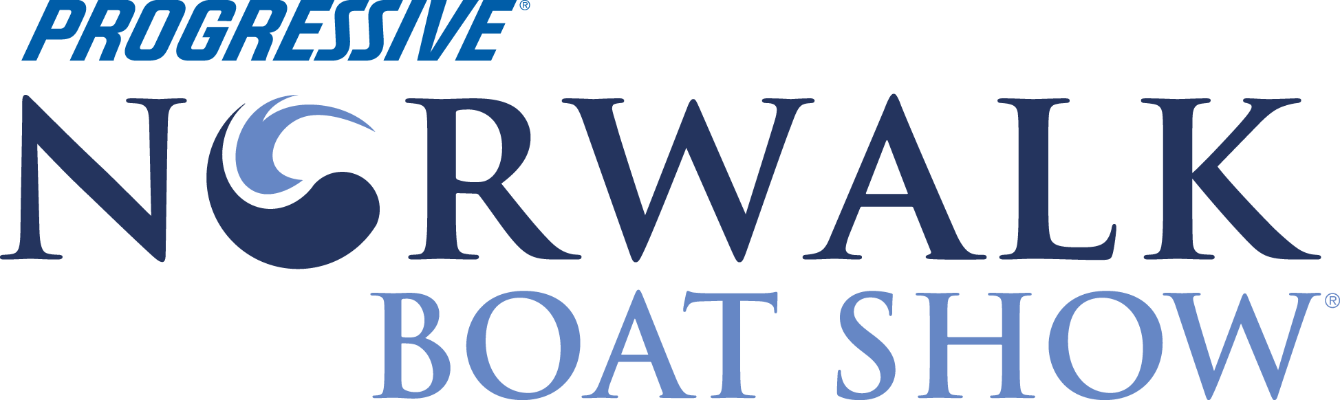 progressive norwalk boat show logo